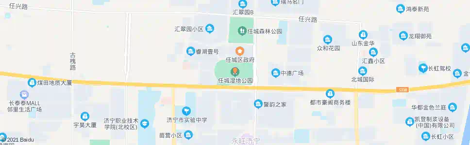济宁任城湿地公园_公交站地图_济宁公交_妙搜公交查询2025