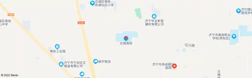 济宁北城驾校_公交站地图_济宁公交_妙搜公交查询2025