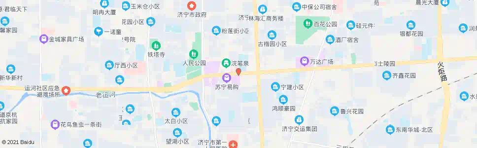 济宁济宁学院附属中学_公交站地图_济宁公交_妙搜公交查询2025