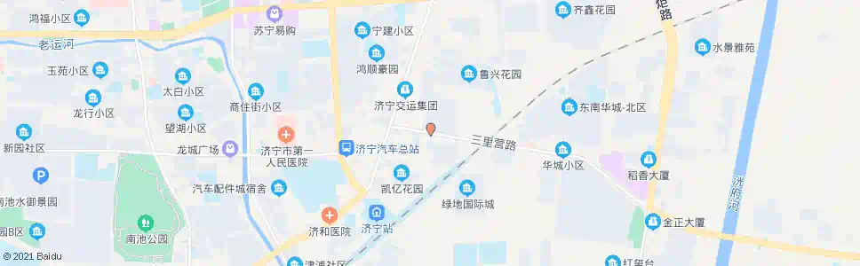 济宁三里营立交桥_公交站地图_济宁公交_妙搜公交查询2025