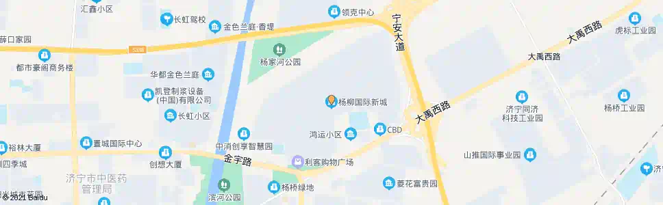 济宁杨柳国际新城_公交站地图_济宁公交_妙搜公交查询2025