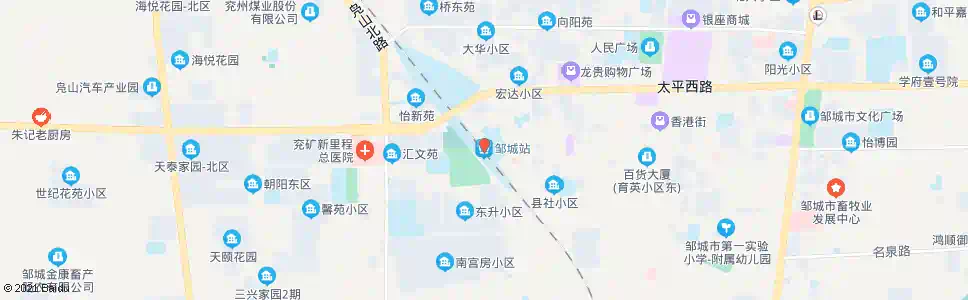 济宁火车站(邹城)_公交站地图_济宁公交_妙搜公交查询2025