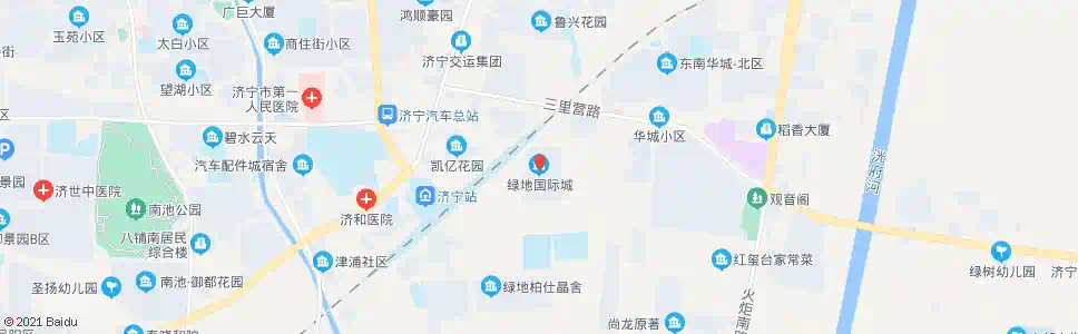 济宁青年绿地_公交站地图_济宁公交_妙搜公交查询2025