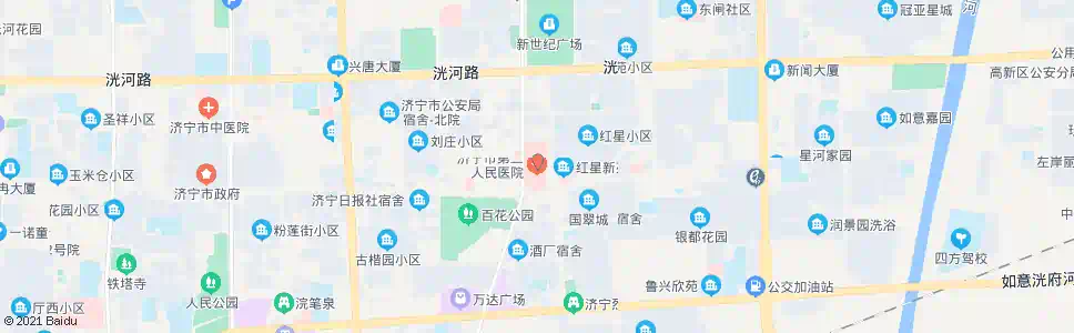 济宁第二人民医院_公交站地图_济宁公交_妙搜公交查询2025