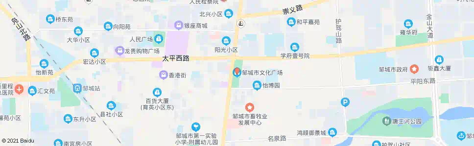 济宁文化广场(邹城)_公交站地图_济宁公交_妙搜公交查询2025
