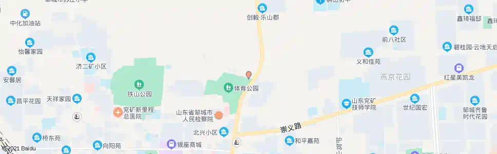 济宁体育公园(北门)_公交站地图_济宁公交_妙搜公交查询2025