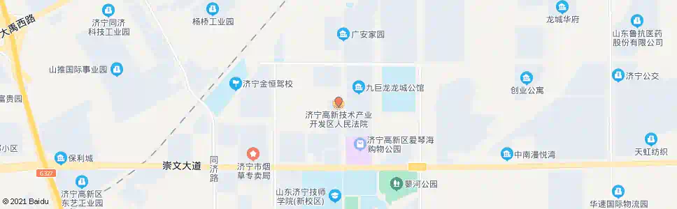 济宁高新区人民法院_公交站地图_济宁公交_妙搜公交查询2025
