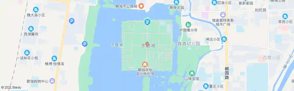 聊城光岳楼西站_公交站地图_聊城公交_妙搜公交查询2025