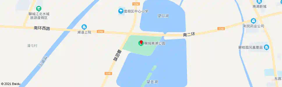 聊城湖西公园_公交站地图_聊城公交_妙搜公交查询2025