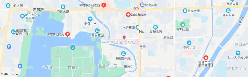 聊城铁塔商场_公交站地图_聊城公交_妙搜公交查询2025