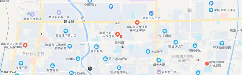 聊城振兴路口北站_公交站地图_聊城公交_妙搜公交查询2025