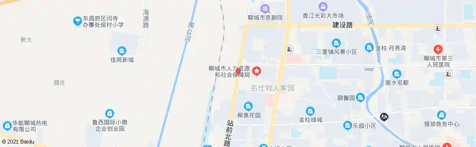 聊城站前路振兴路口南站_公交站地图_聊城公交_妙搜公交查询2025