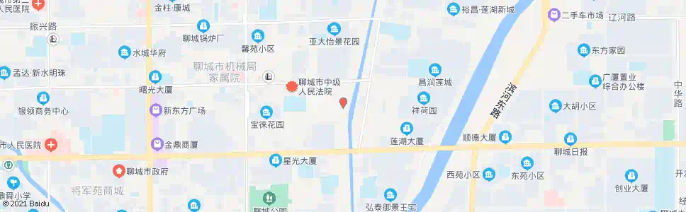 聊城花园路兴华路口南站_公交站地图_聊城公交_妙搜公交查询2025
