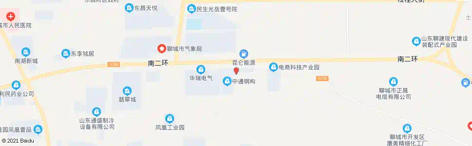 聊城中奥毯业_公交站地图_聊城公交_妙搜公交查询2025