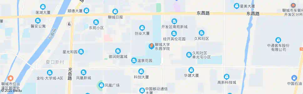 聊城东昌武校_公交站地图_聊城公交_妙搜公交查询2025