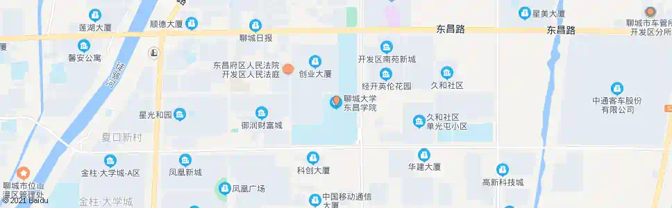 聊城聊大东昌学院_公交站地图_聊城公交_妙搜公交查询2025