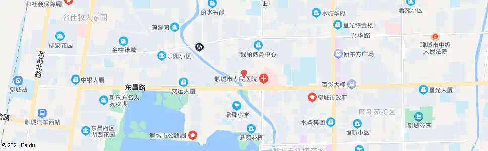 聊城市医院西门_公交站地图_聊城公交_妙搜公交查询2025