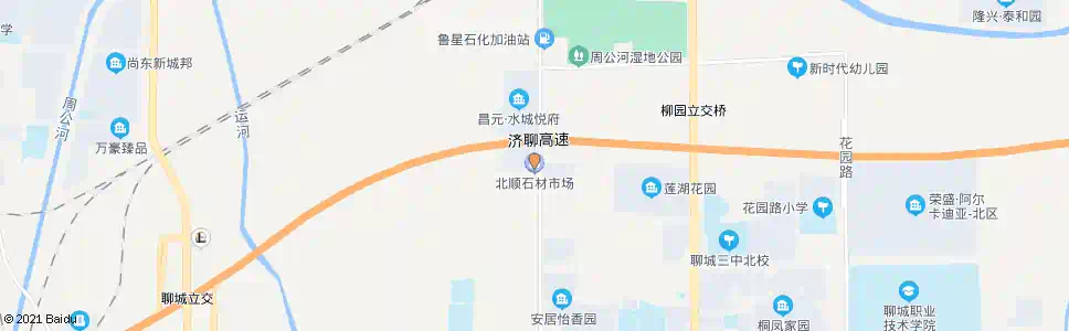 聊城北顺市场_公交站地图_聊城公交_妙搜公交查询2025