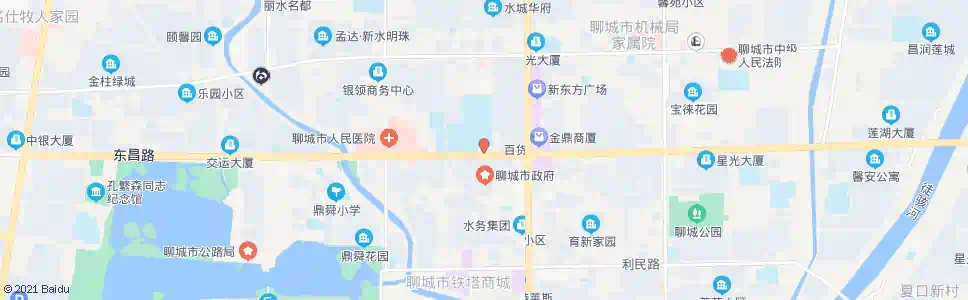 聊城华夏银行_公交站地图_聊城公交_妙搜公交查询2025