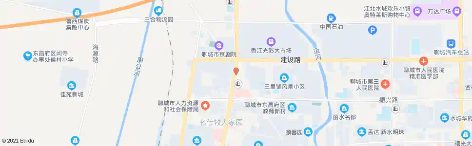 聊城恒昌商业街_公交站地图_聊城公交_妙搜公交查询2025