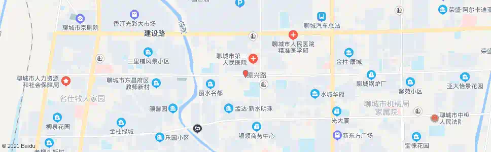 聊城振兴路卫育路口_公交站地图_聊城公交_妙搜公交查询2025