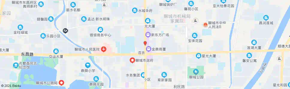 聊城新东方广场_公交站地图_聊城公交_妙搜公交查询2025