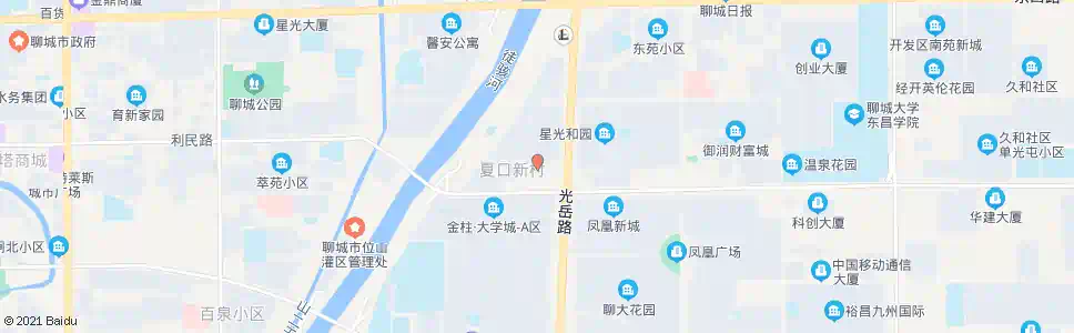 聊城飞机场家属院_公交站地图_聊城公交_妙搜公交查询2025