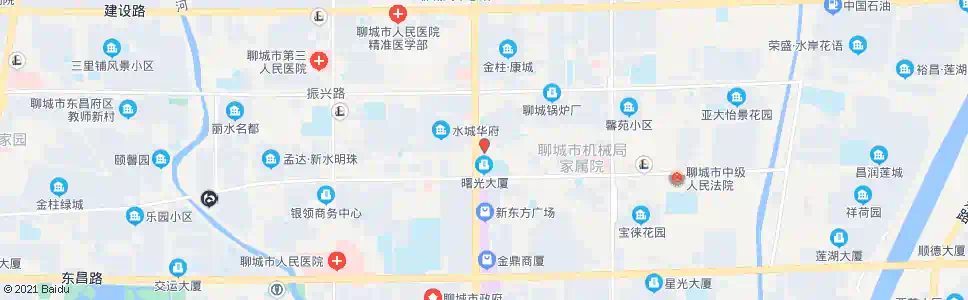 聊城水城中街_公交站地图_聊城公交_妙搜公交查询2025
