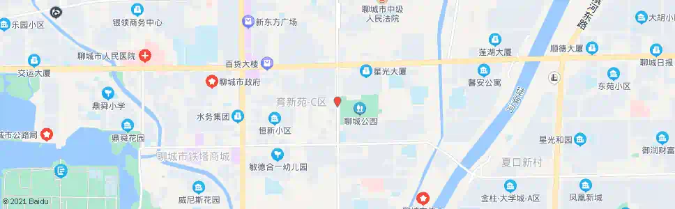 聊城育新东街_公交站地图_聊城公交_妙搜公交查询2025