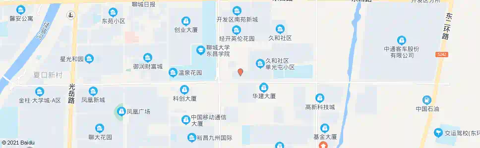 聊城单光屯阳光温泉花园_公交站地图_聊城公交_妙搜公交查询2025