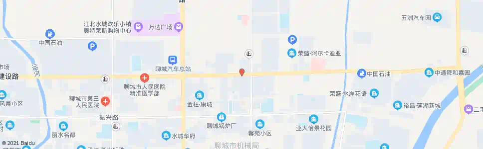 聊城建设路花园路口西站_公交站地图_聊城公交_妙搜公交查询2025