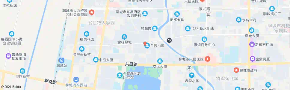 聊城市医院湖北社区_公交站地图_聊城公交_妙搜公交查询2025