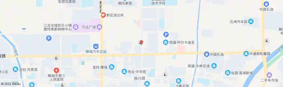 聊城花园路建设路口北站_公交站地图_聊城公交_妙搜公交查询2025