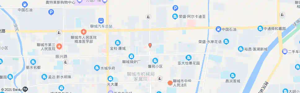 聊城花园路振兴路口北站_公交站地图_聊城公交_妙搜公交查询2025