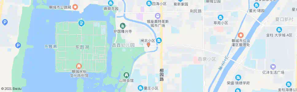 聊城闸口桥_公交站地图_聊城公交_妙搜公交查询2025