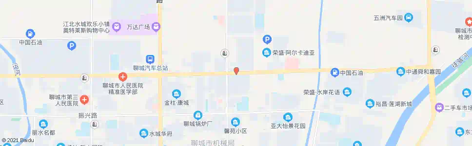 聊城建设路花园路口东站_公交站地图_聊城公交_妙搜公交查询2025
