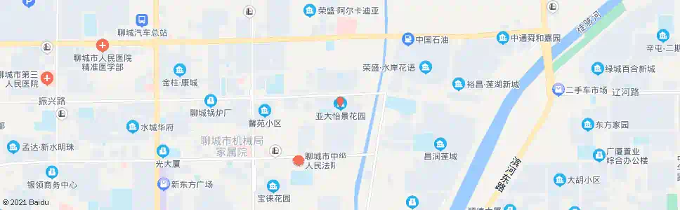 聊城亚大怡景花园小区_公交站地图_聊城公交_妙搜公交查询2025
