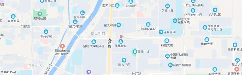 聊城当代集团凤凰新城_公交站地图_聊城公交_妙搜公交查询2025