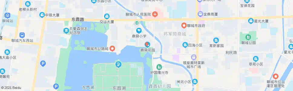 聊城鼎舜花园南门_公交站地图_聊城公交_妙搜公交查询2025