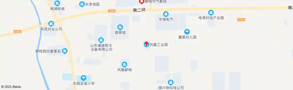 聊城凤凰工业园_公交站地图_聊城公交_妙搜公交查询2025