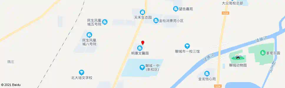 聊城湖西派出所_公交站地图_聊城公交_妙搜公交查询2025
