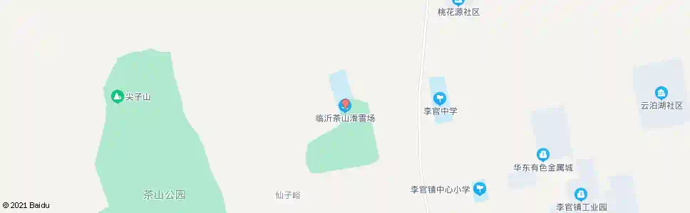 临沂茶山滑雪场_公交站地图_临沂公交_妙搜公交查询2025