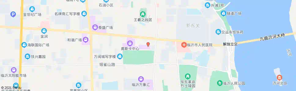 临沂银座中心_公交站地图_临沂公交_妙搜公交查询2025