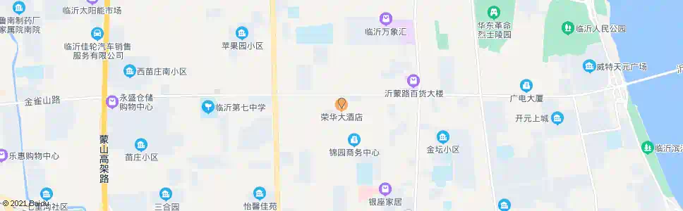 临沂荣华大酒店_公交站地图_临沂公交_妙搜公交查询2025
