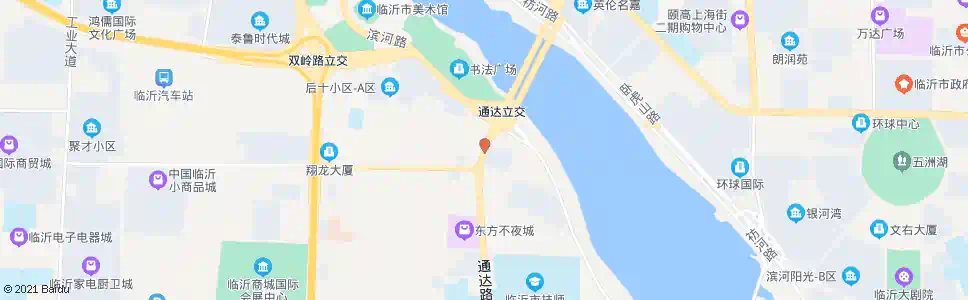 临沂东方花苑_公交站地图_临沂公交_妙搜公交查询2025