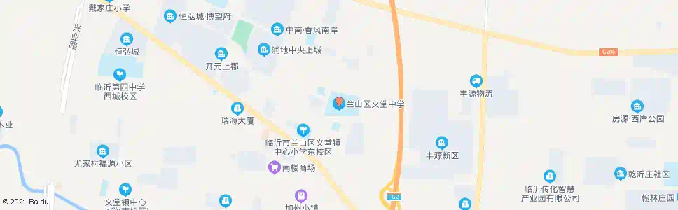 临沂义堂中学_公交站地图_临沂公交_妙搜公交查询2025