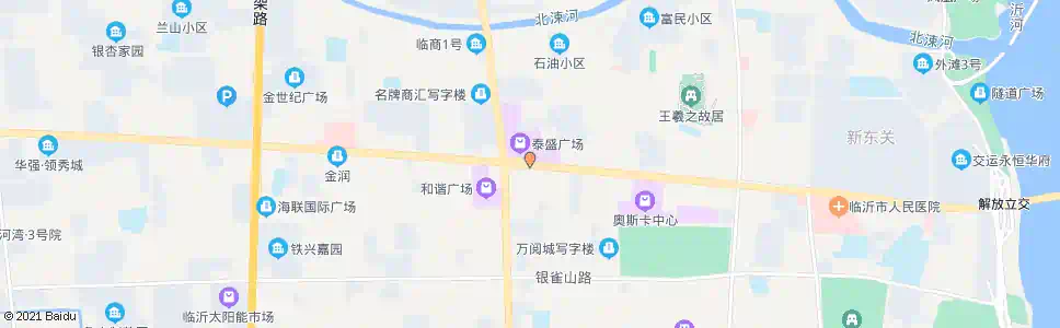 临沂万力广场_公交站地图_临沂公交_妙搜公交查询2025