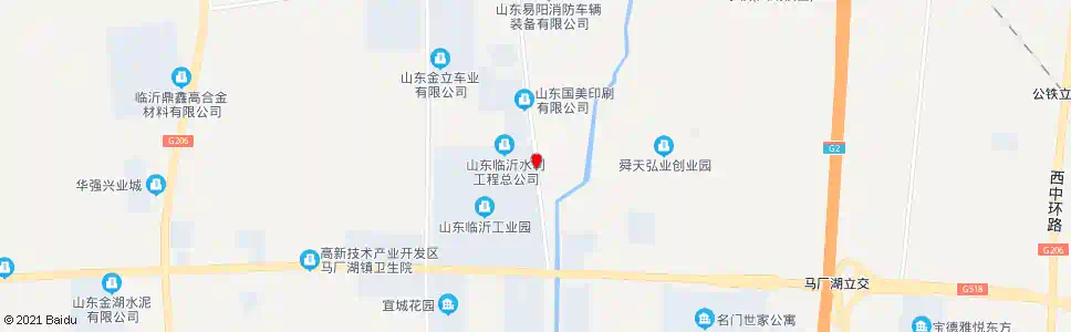 临沂鸿儒文化产业园(工业园管委会)_公交站地图_临沂公交_妙搜公交查询2025