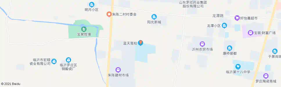 临沂蓝天驾校_公交站地图_临沂公交_妙搜公交查询2025