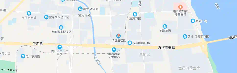 临沂华创金桂园_公交站地图_临沂公交_妙搜公交查询2025